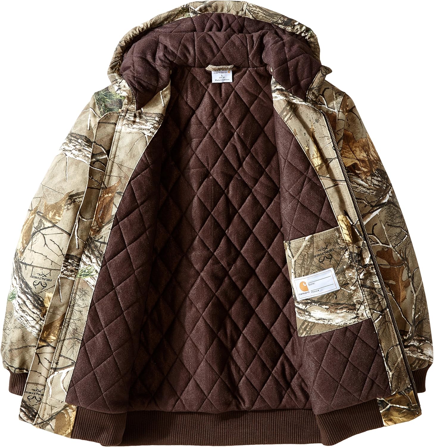 Carhartt Boys' Active Jac Quilt Lined Jacket Coat: Clothing