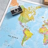 Maps International World Map with Flags Laminated 84.1x59.4 cm Updated 2025 view 3