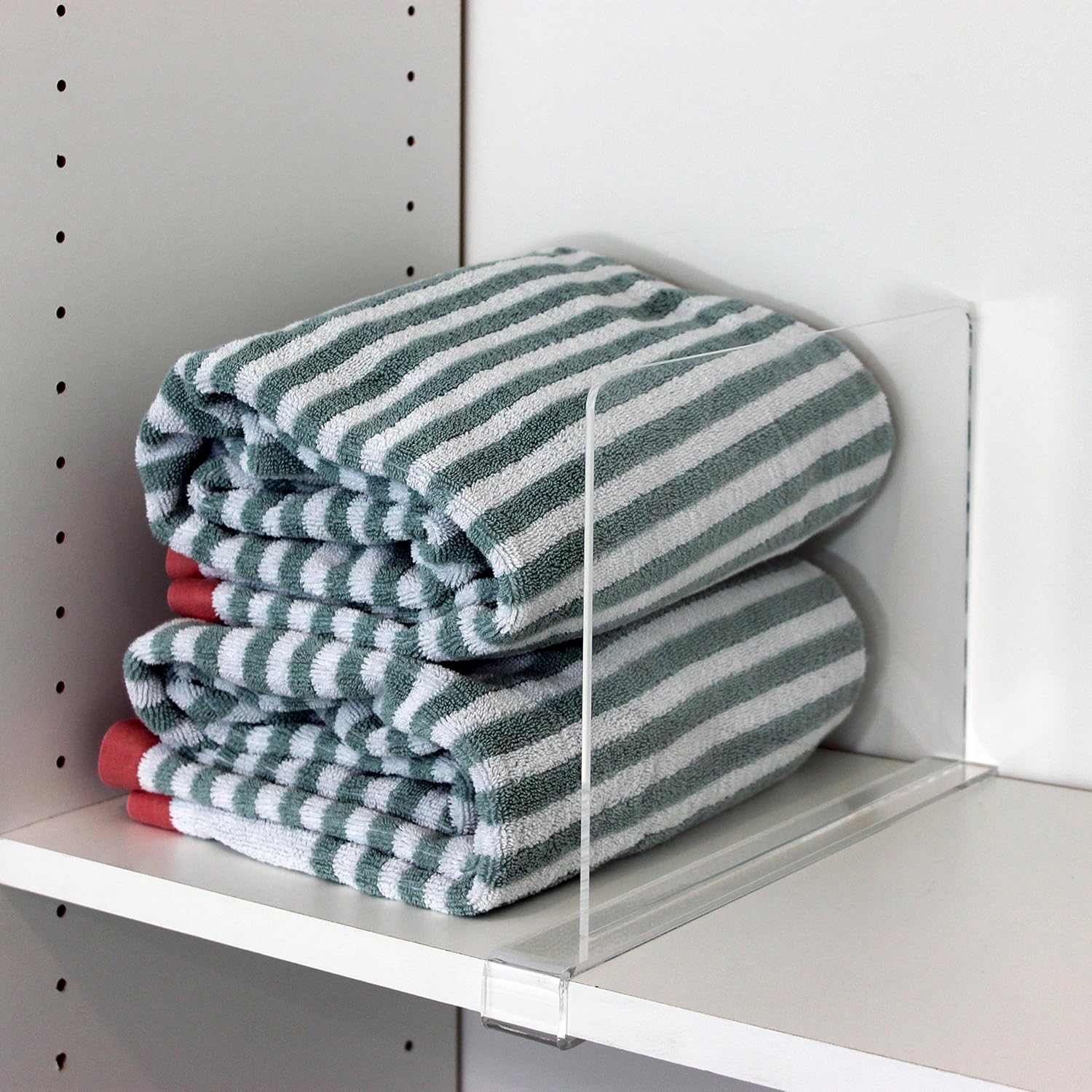 Clear Acrylic Shelf Dividers for Closets, Wood Shelves, Kitchen