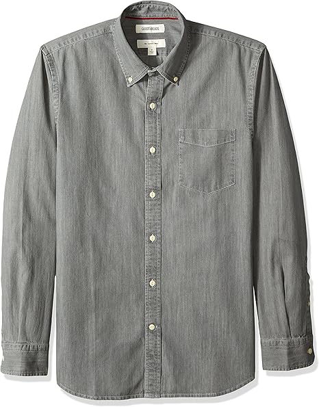 mens muscle fit denim shirt