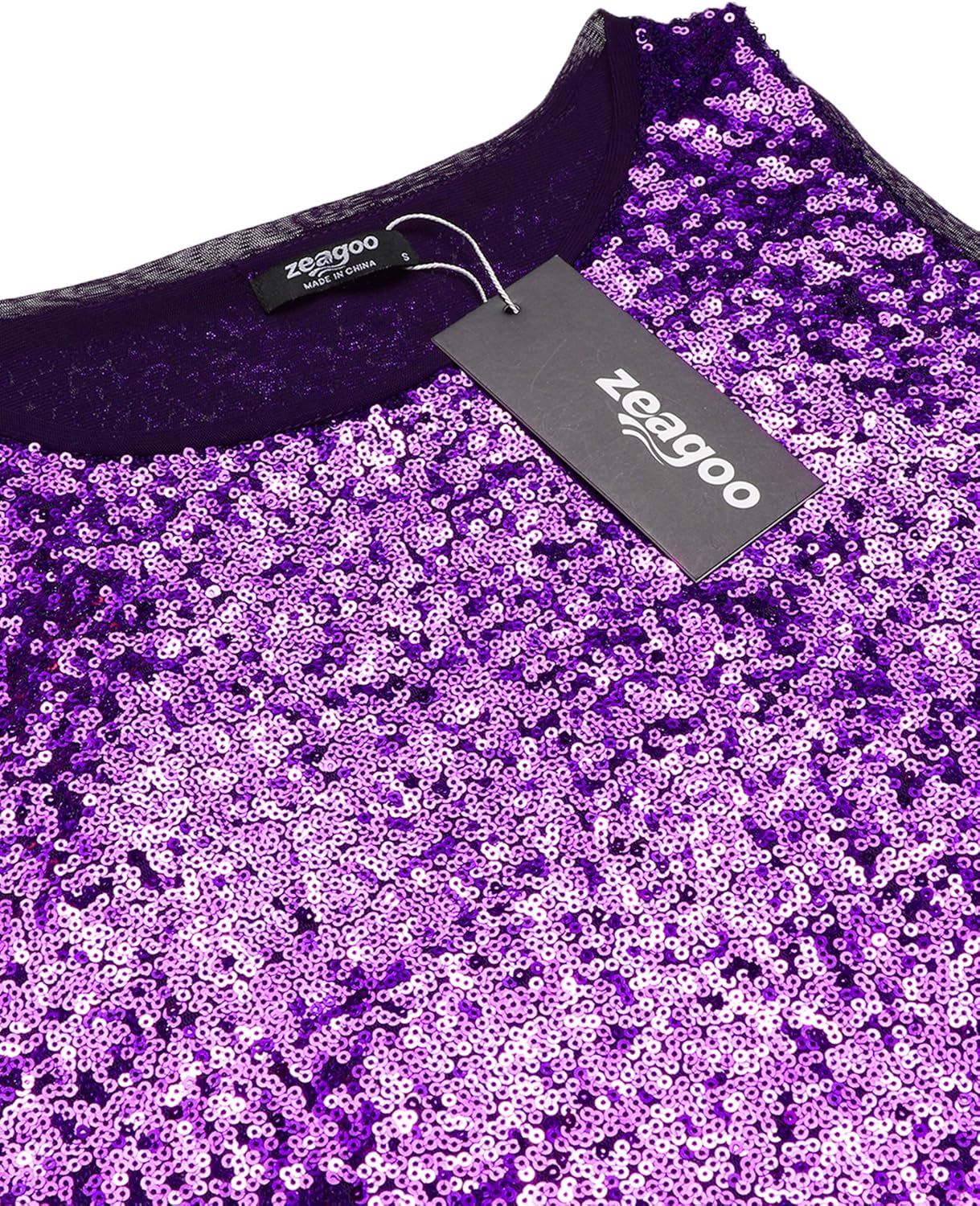 Zeagoo Women's Sleeveless Sparkle Shimmer Camisole Vest Glitter Sequin Tank Tops: Clothing