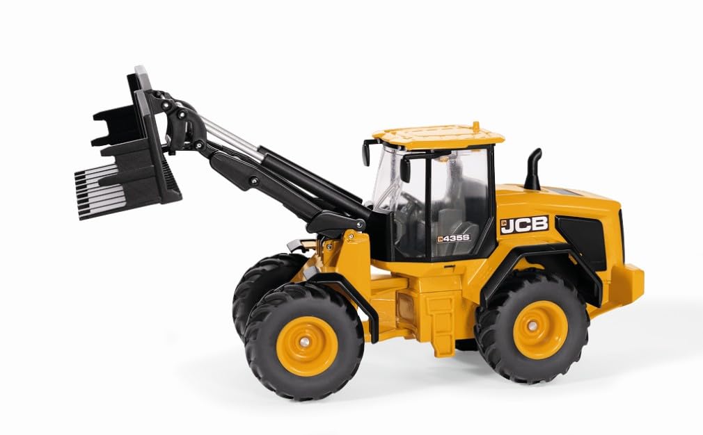 siku 3663, JCB 435S Agri Wheel Loader, 1:32, Metal,Plastic, Orange, Front loader exchange system