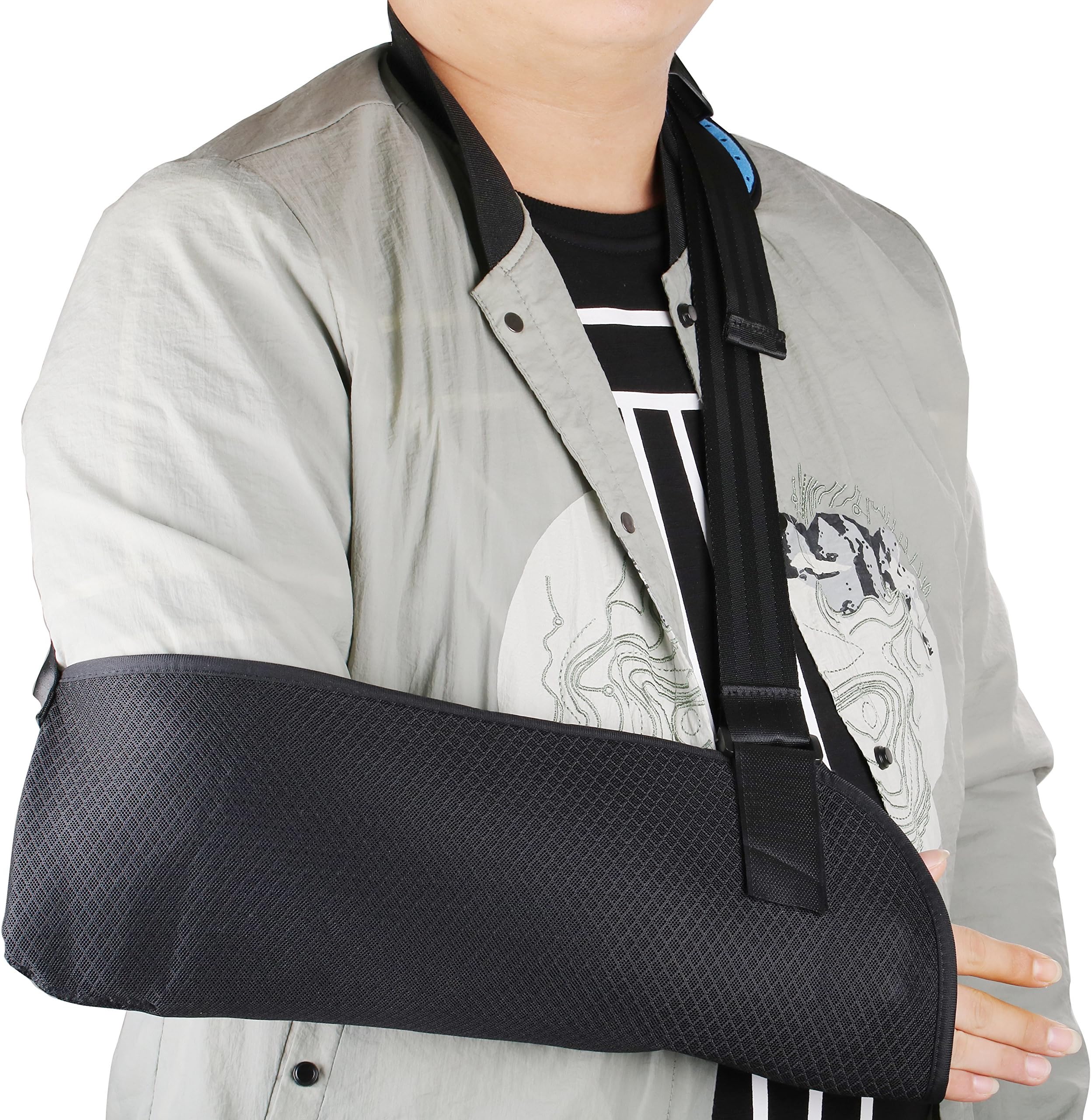 Adjustable Arm Sling Medical Arm Sling with Split Strap Arm Sling for Men and Women By UMITOM - Arm Immobilizer Sling Reathable Mesh Maximum Comfort