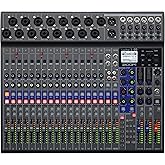 Zoom LiveTrak L-20 Digital Mixer & Multitrack Recorder, 20-Input/ 22-Channel SD Card Recorder, 22-in/4-out USB Audio Interfac