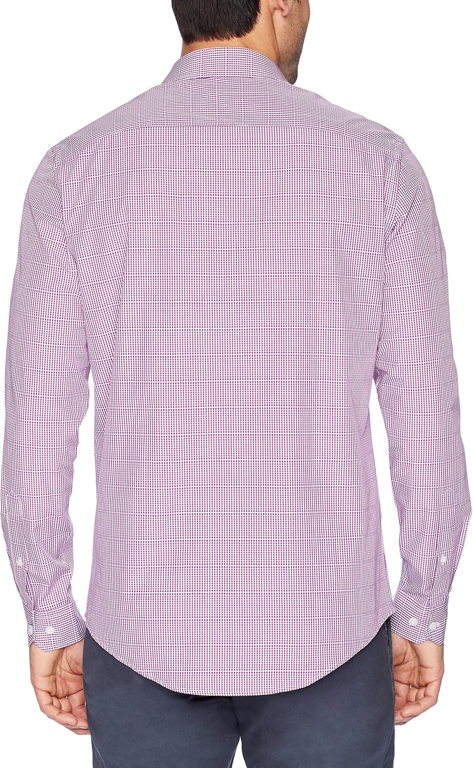 Buttoned Down Men's Standard Tailored Fit Supima Cotton Spread-Collar Dress Casual Shirt: Clothing