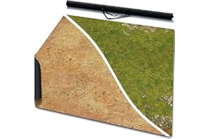 Warzone Studio 4' x 4' Double-Sided Mouse Pad Rubber Battle Mat: Homeland + Saraha
