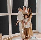 Zindoo Blackout Window Film Privacy Self Adhesive 44.5X200CM Anti-UV Frosted view 7