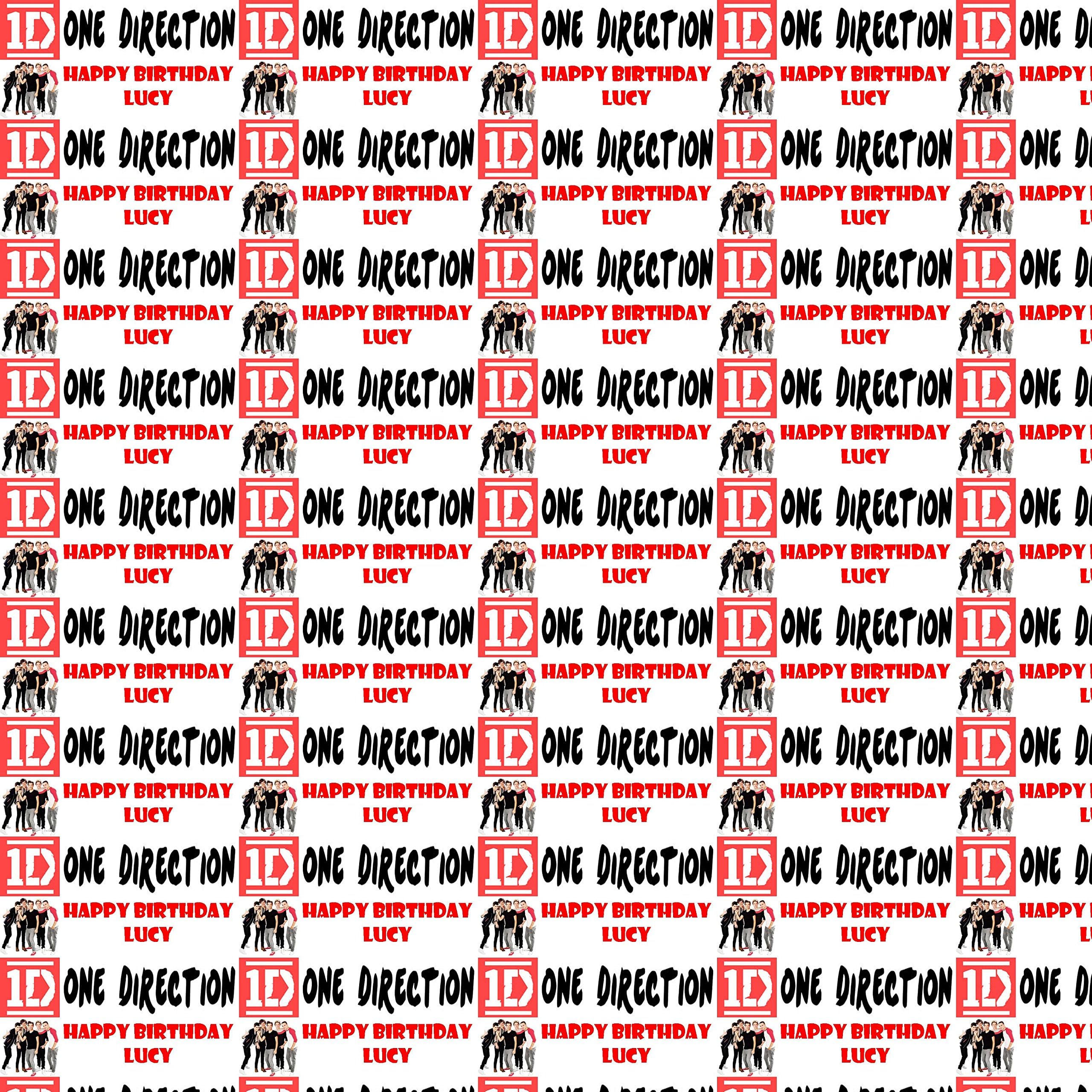 Personalised Birthday Gift Wrap One Direction