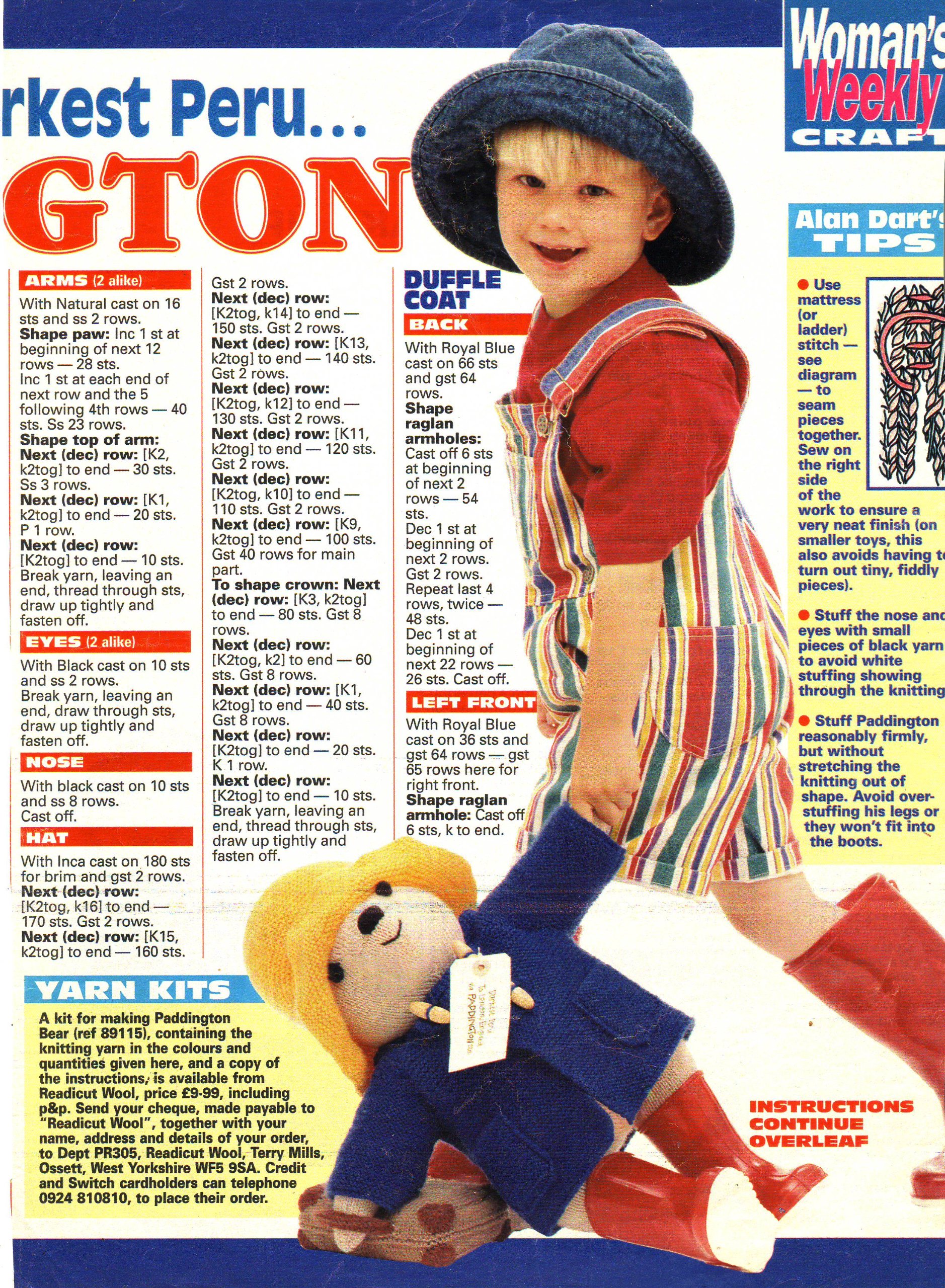 paddington knitting pattern