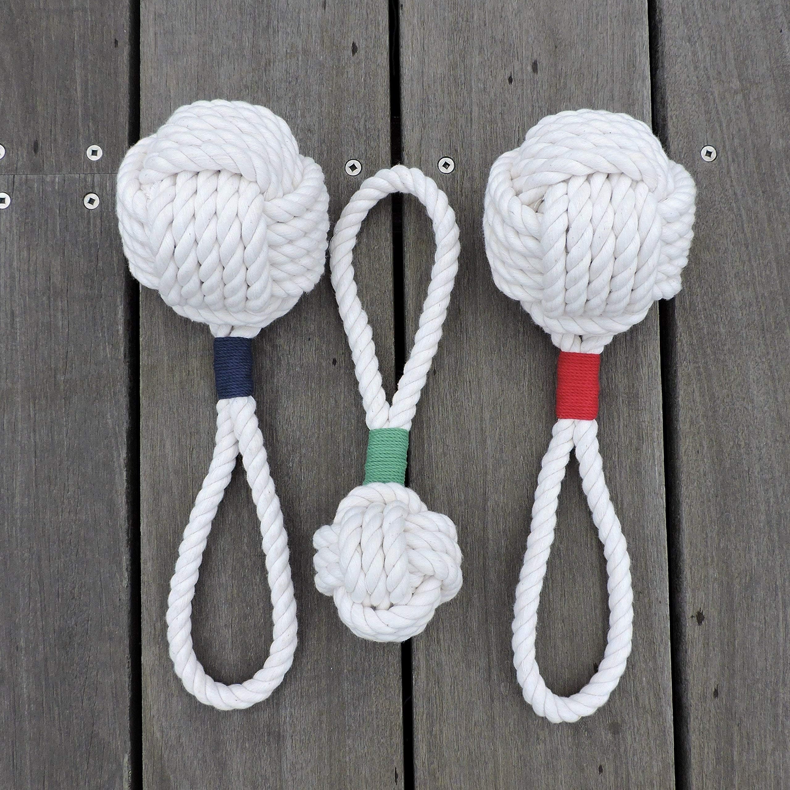 Nautical Knot Ball Cotton Rope Dog Toy