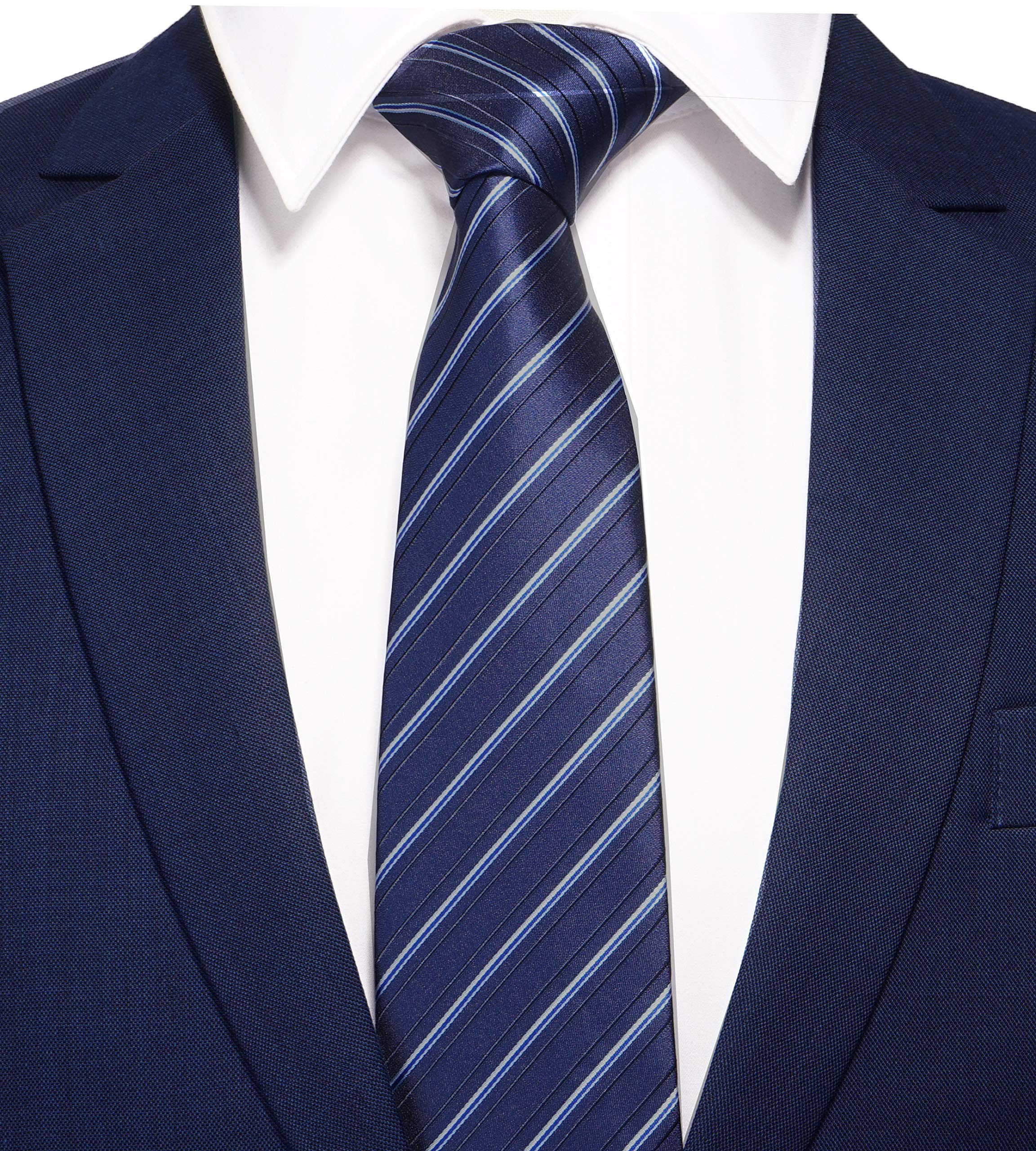 AVANTMEN New Men\'s neckties 6 Pack Classy Neck Tie for Men Woven Jacquard Neck Ties