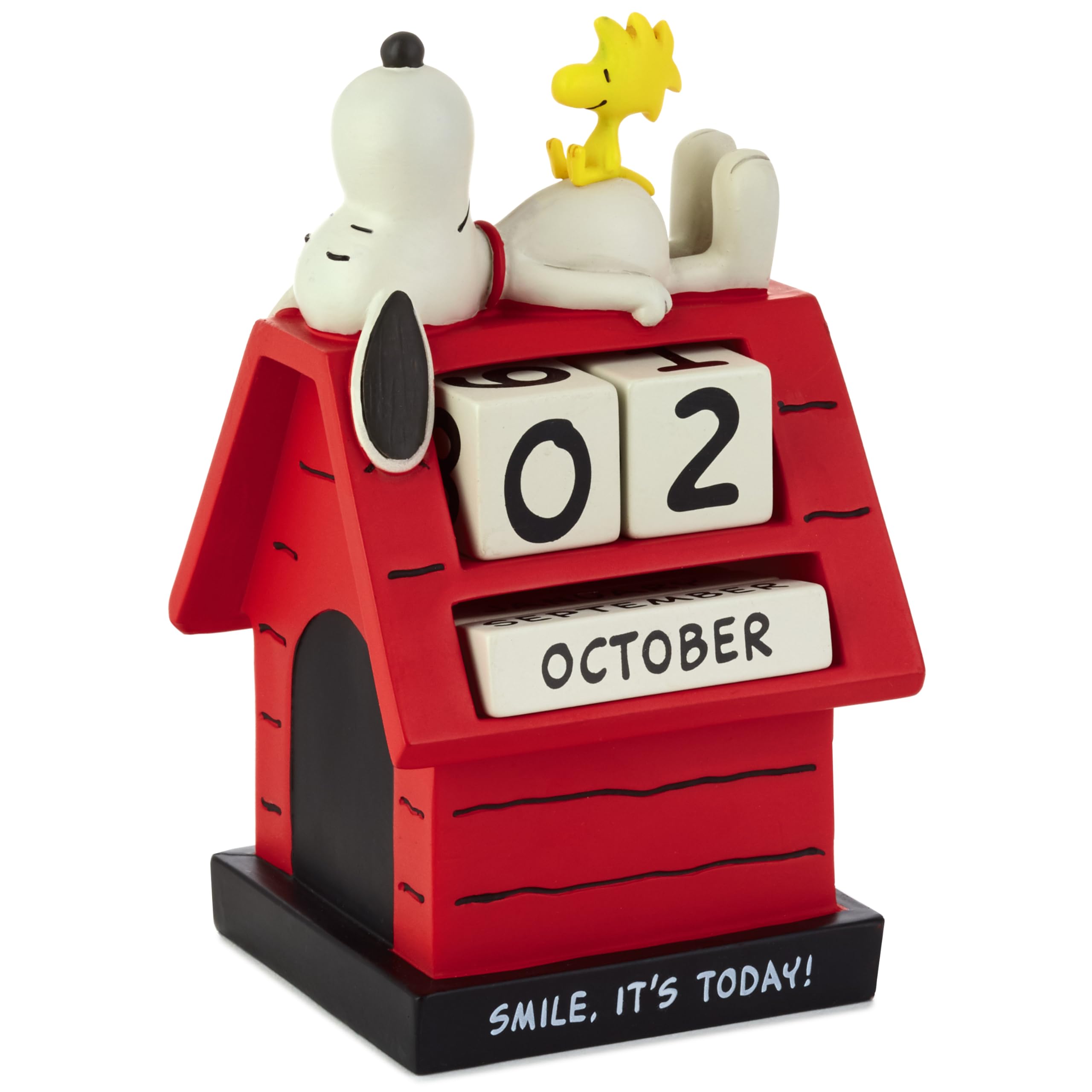Hallmark Perpetual Calendar, SNOOPY & WOODSTOCK Calendar, Calendar Blocks, Novelty Calendar, Doghouse, Red