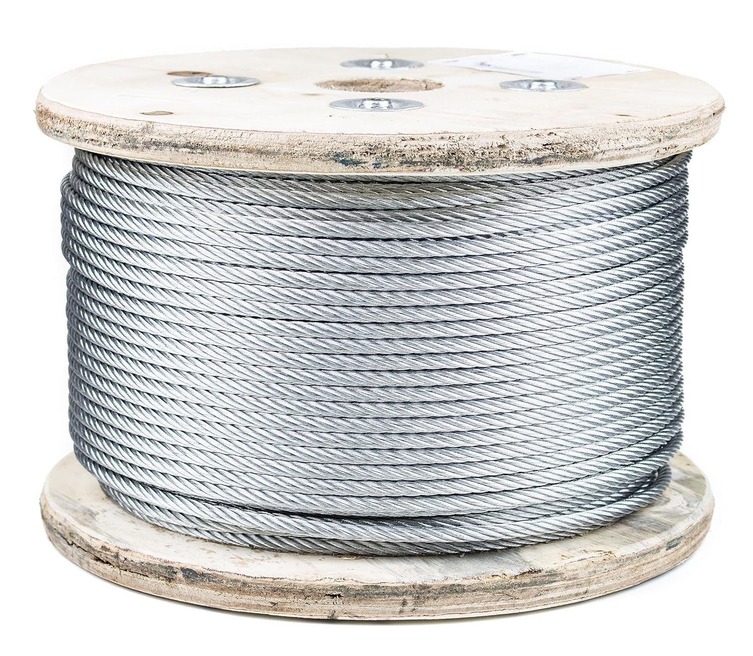 7x19 Galvanized Aircraft Steel Cable 500 Feet RK Wire Rope 1/4Inch Material Handling Products