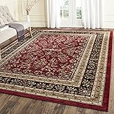 SAFAVIEH Area Rug 9x12 - Lyndhurst Collection - Large - Red & Black, Traditional Oriental Design, Non-Shedding & Easy to Clea