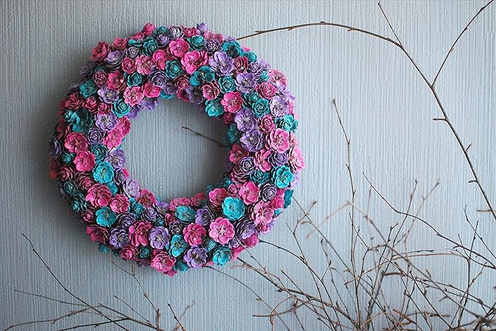 Summer Wreath Front Door Colorful Front Door Decor Natural