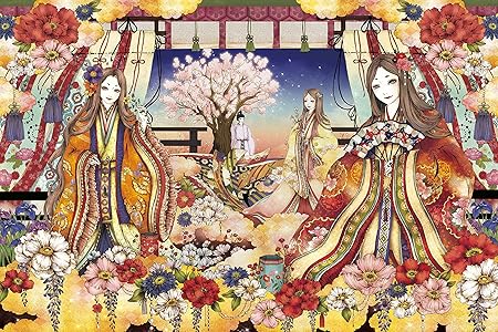Amazon 1000ピース ジグソーパズル めざせ パズルの達人 ファンタジックアート 平安絵巻 50x75cm ジグソーパズル おもちゃ