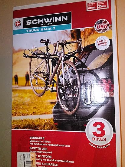 schwinn signature trunk mount 2 bike rack compatibility