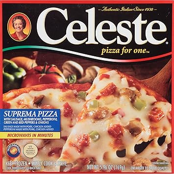 Celeste Pizza For One Suprema 596 Oz Frozen