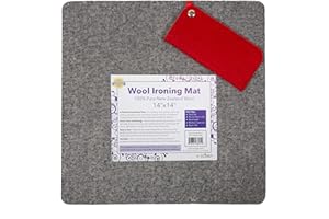 Ecoigy 14" x 14" Wool Ironing Pad, 1/2" Thick Wool Pressing Mat for Quilting, 100% New Zealand Wool Quilting Mat, Quilting Supplies and Notions, Best Ironing Mat with Sewing Supplies