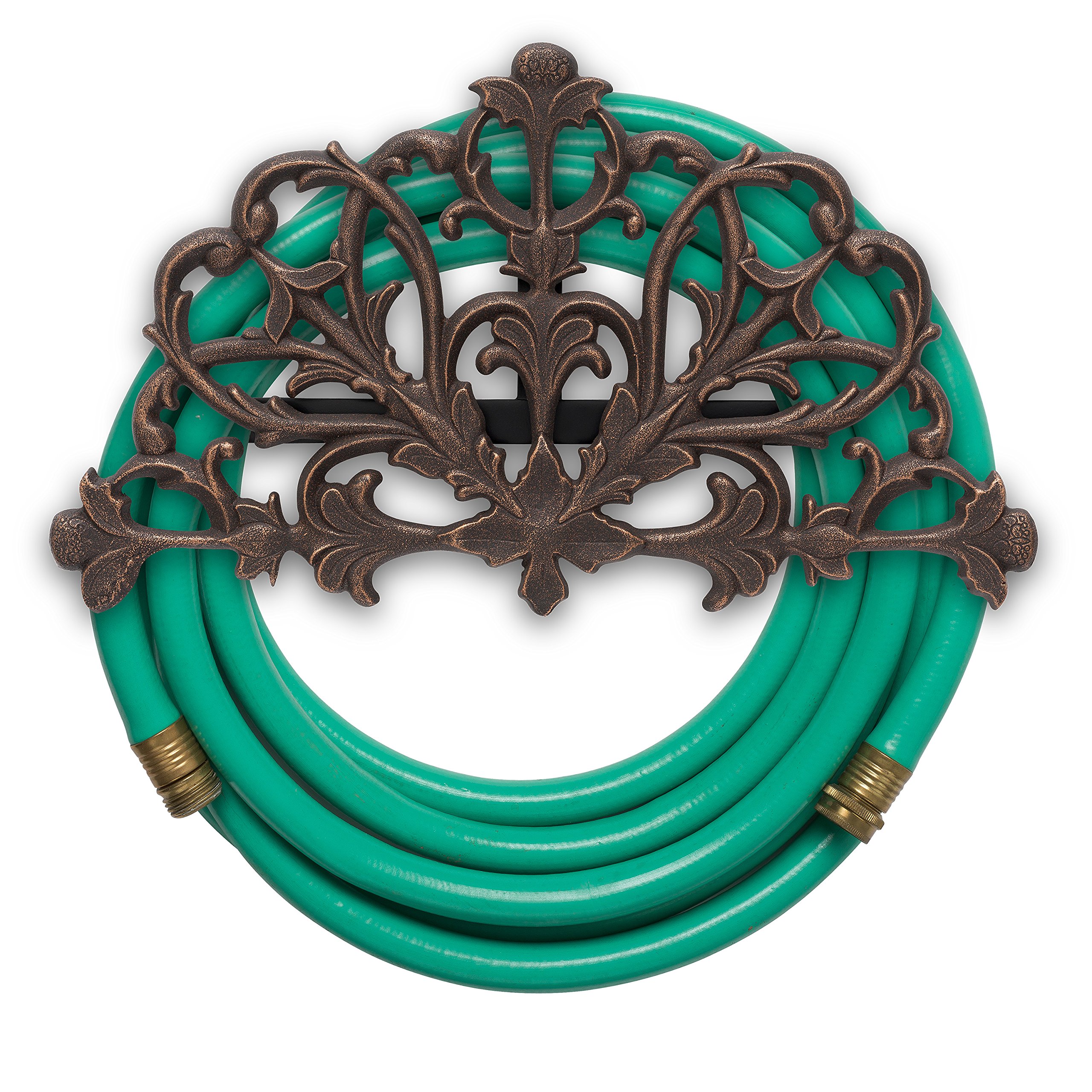 Whitehall Products Filigree Hose Holder, Oil Rub Bronze