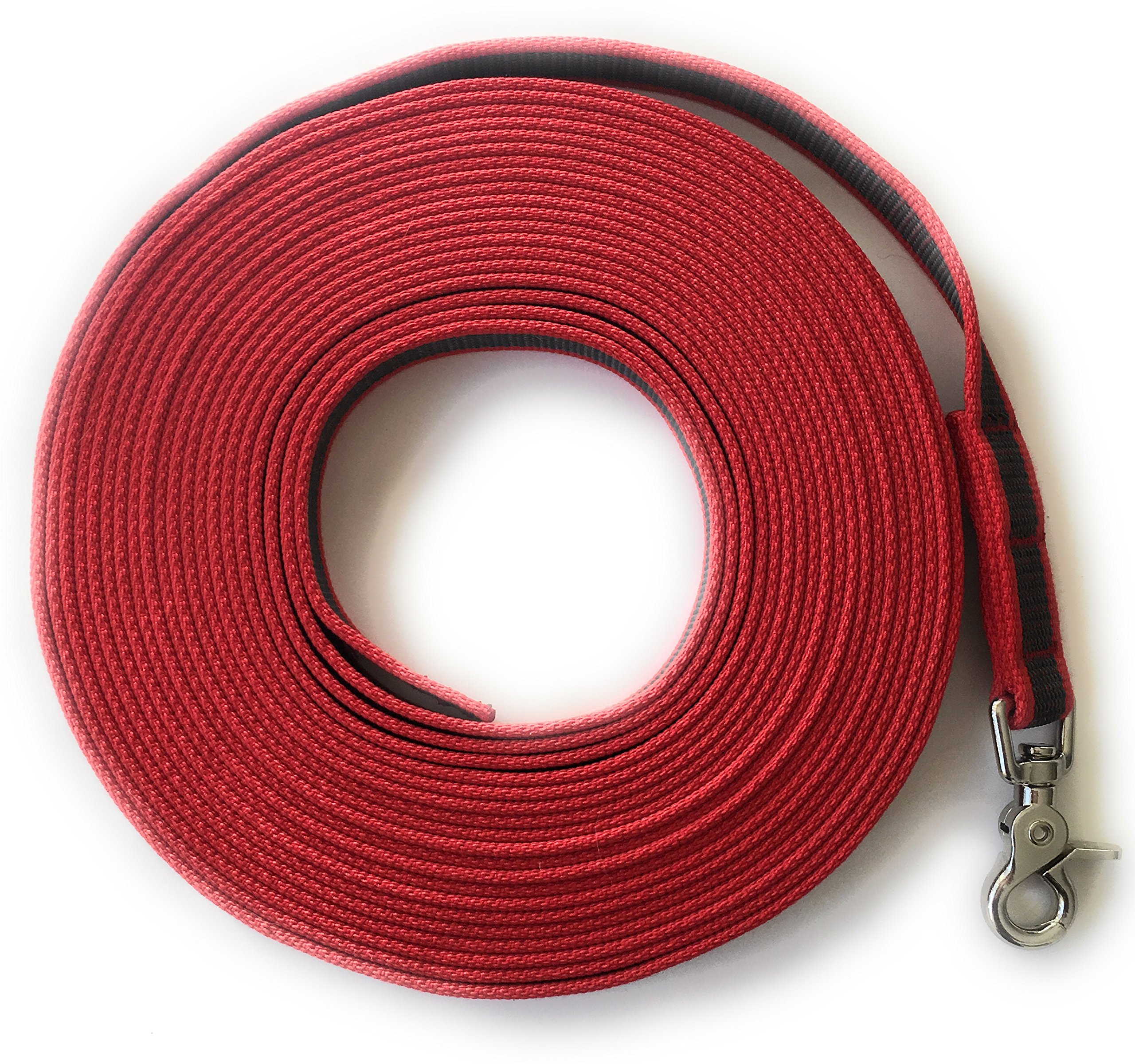 DOGS and MORE – Tracking/Training/Recall Leash = > 10 m with RUBBER treads (without hand loop)