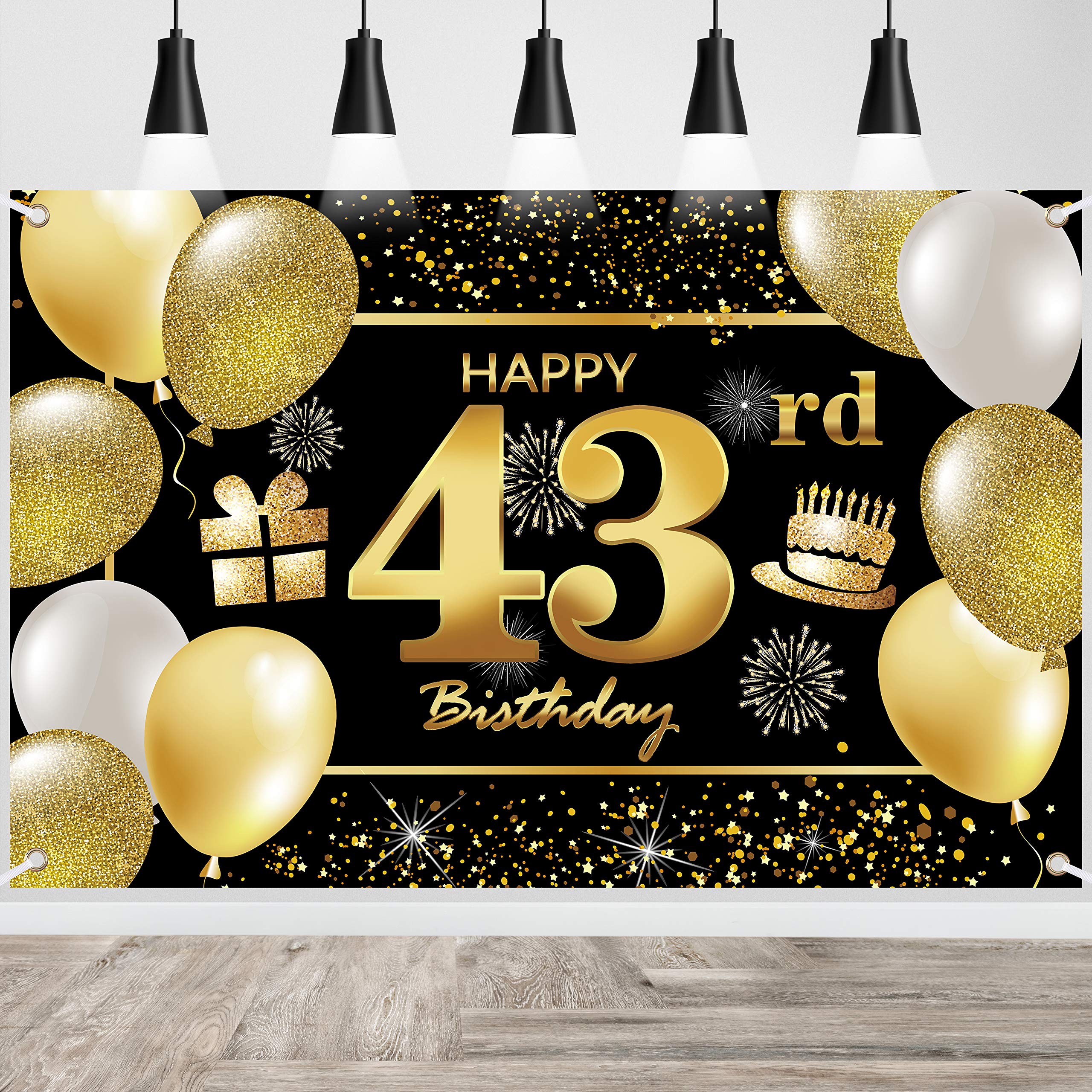 IMISI 43rd Birthday Banner & Decorations for Party