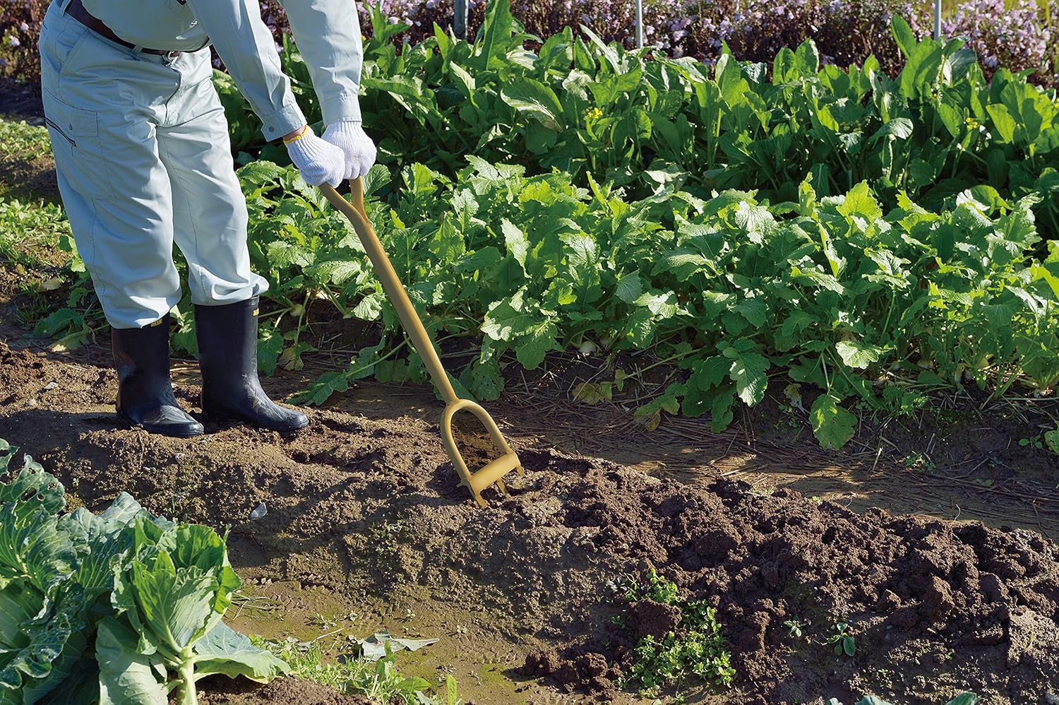 Amazon 高儀 Takagi かんたん土起こしフォーク 3本爪 くわ