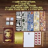 Harry Potter Stationery Set Gifts Notebook Wand Pens Envelopes Stickers Official view 7