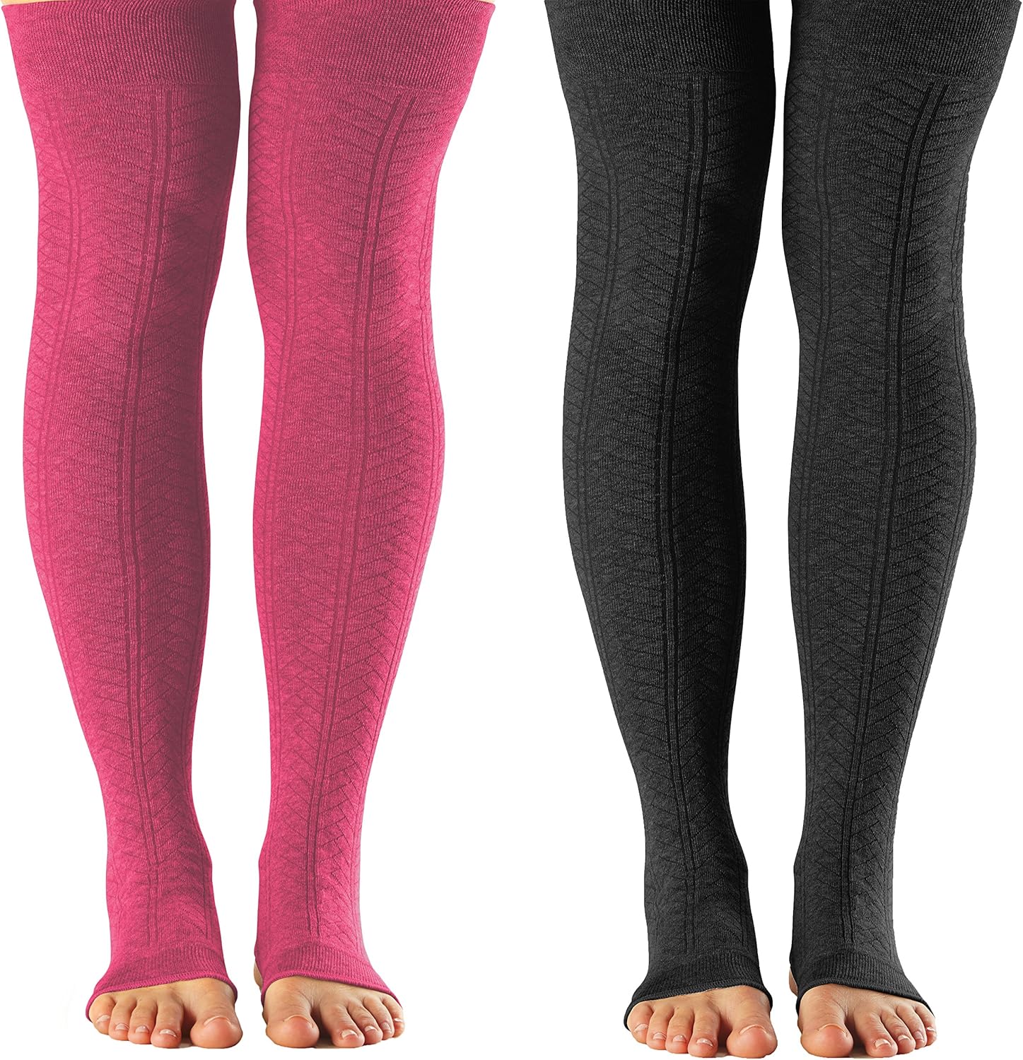 open heel leg warmers