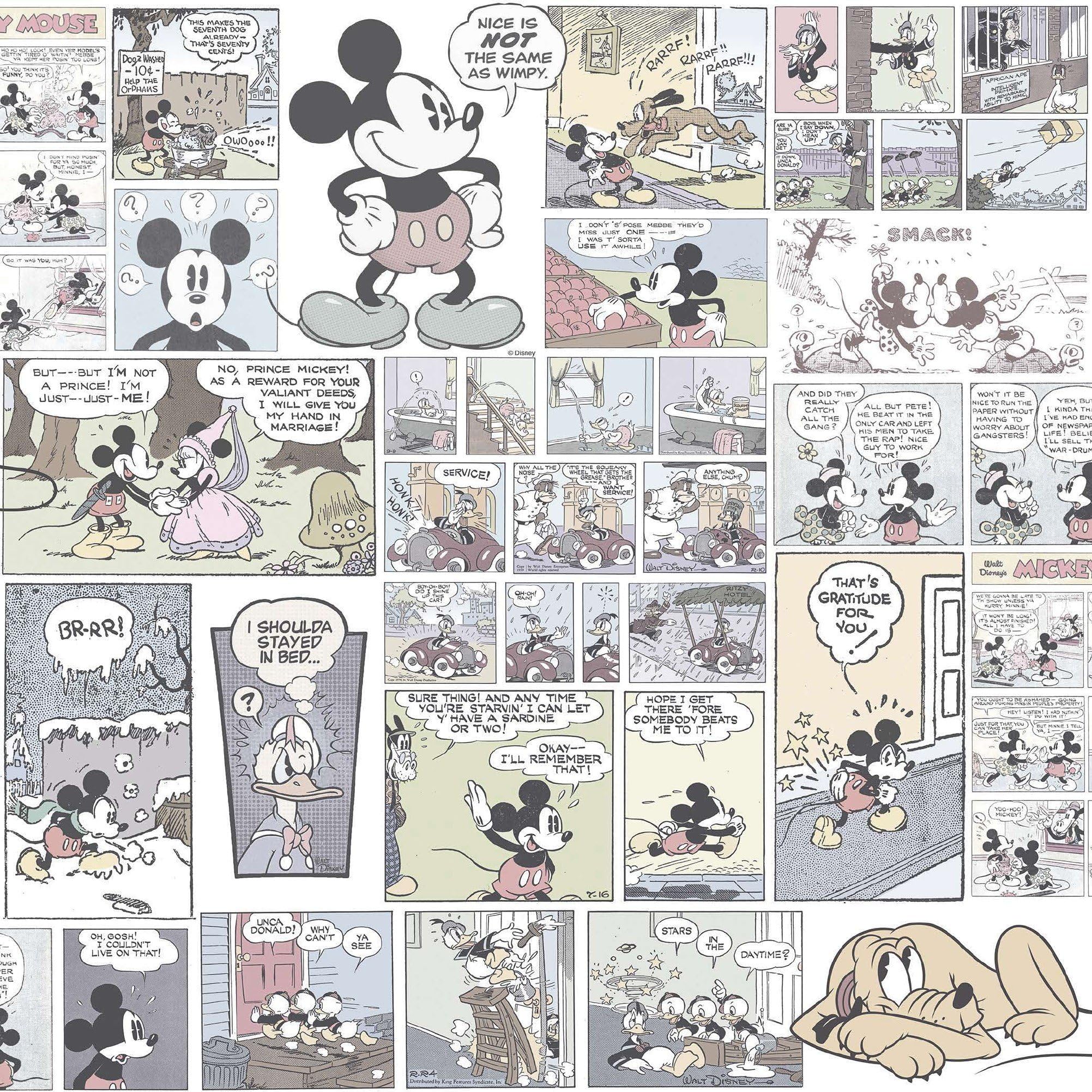 Dandino Dy 3011 – 2 Wallpaper with Design Mickey Clasic, Multicolour, 60 x 18 x 18 cm
