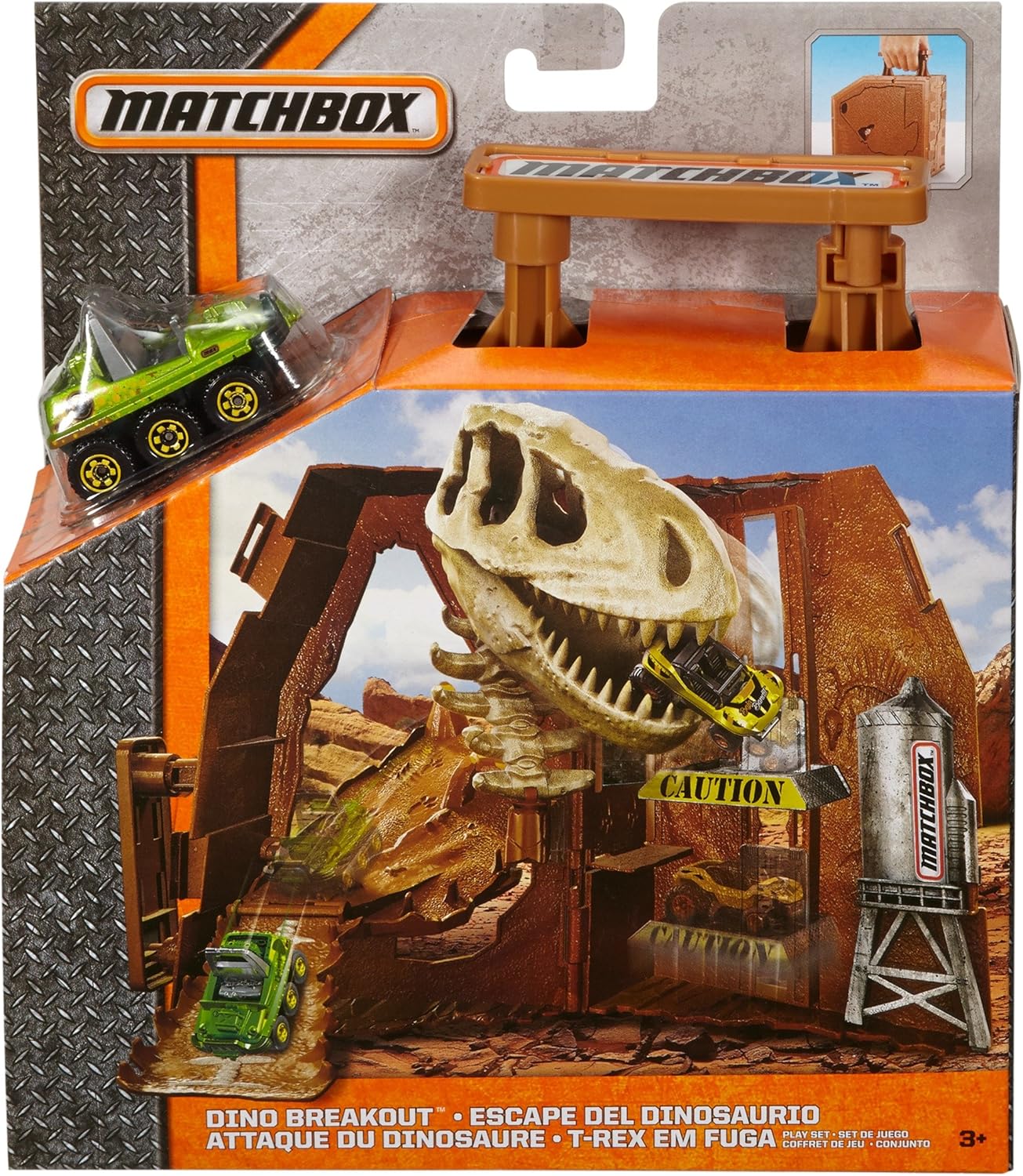 matchbox dino breakout playset