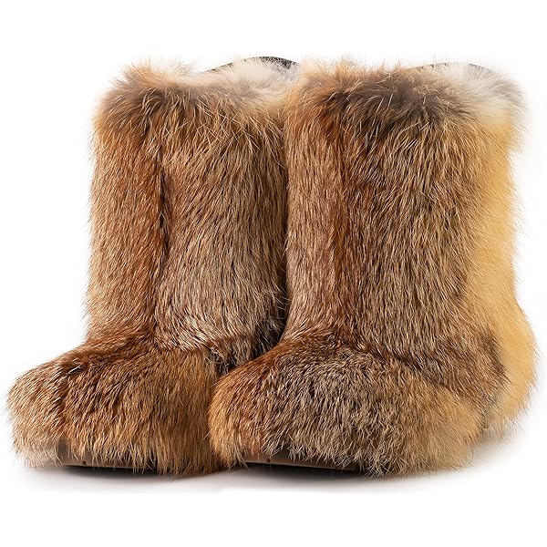 Amazon.com: LITVIN Handmade Furry men real goat fur winter boots