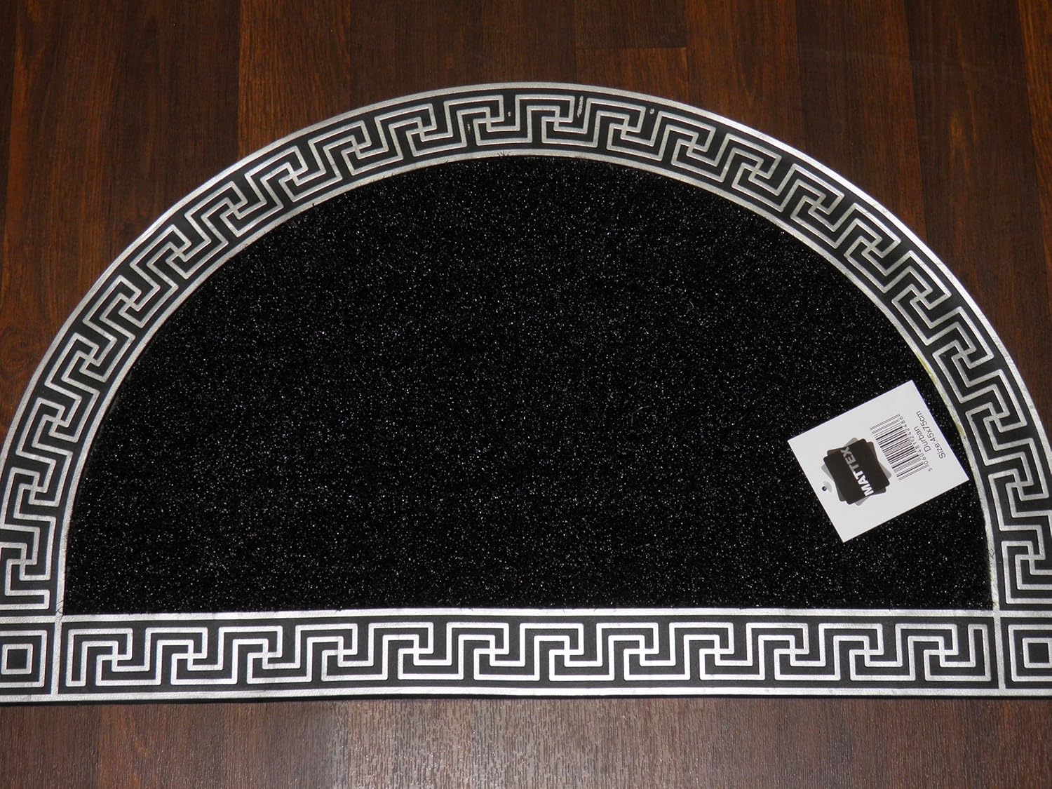 Heavy Tough Hard Wearing Rubber Edged Half Moon Door Mats 45cm