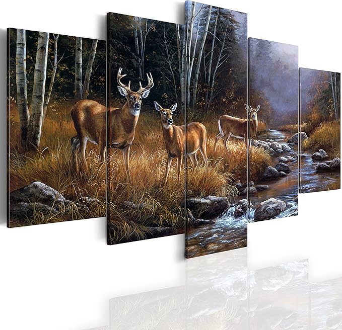 Canvas_Art_Design_2015 Elk Deer Canvas Print Home Decor
