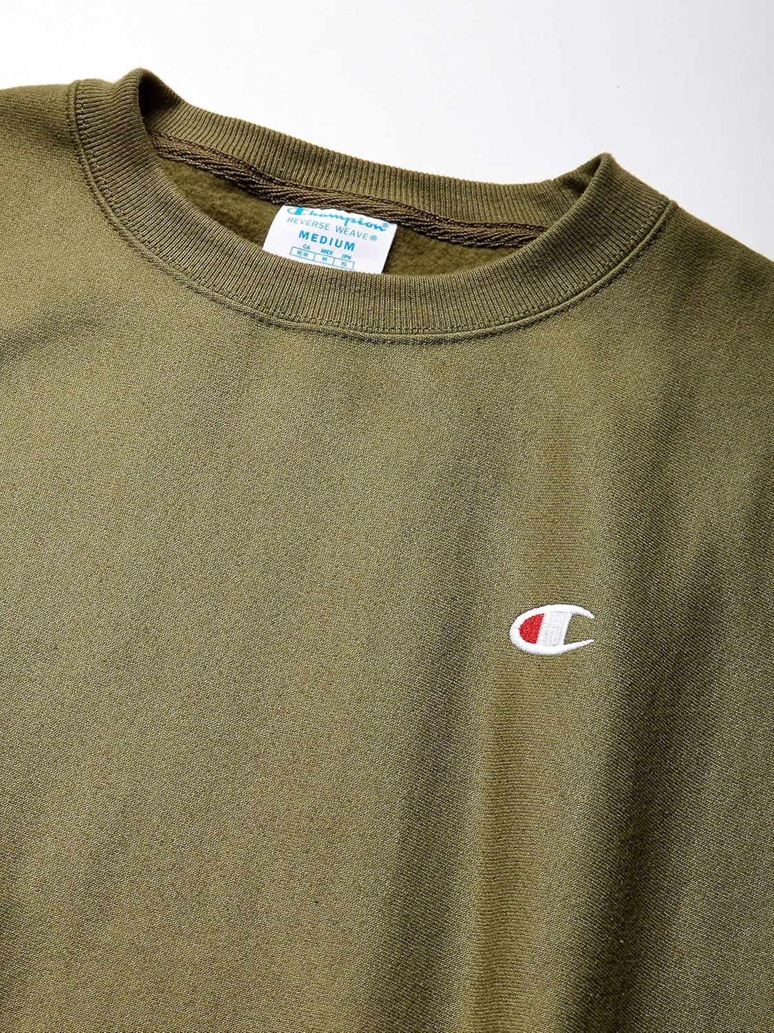 Champion LIFE Men's Reverse Weave Crew-Small Left Chest C: Clothing