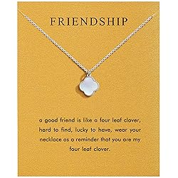 Baydurcan Friendship Necklace Clover Necklace Gifts