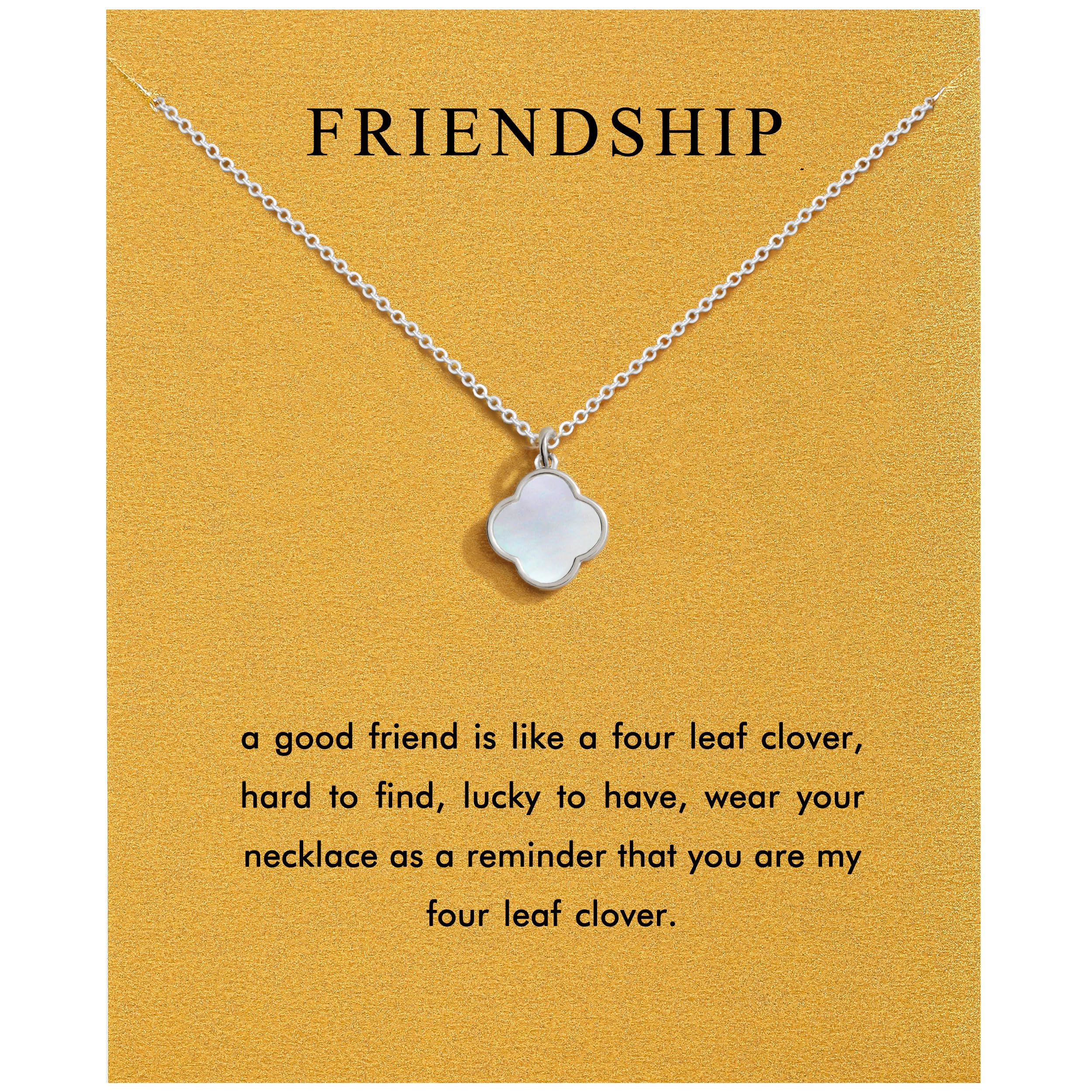 Baydurcan Friendship Necklace Clover Necklace Gifts