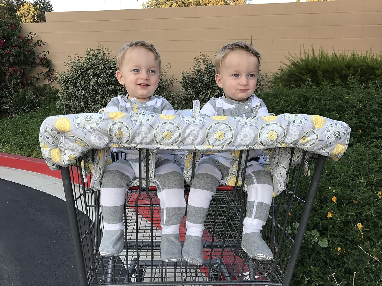 double shopping cart cover