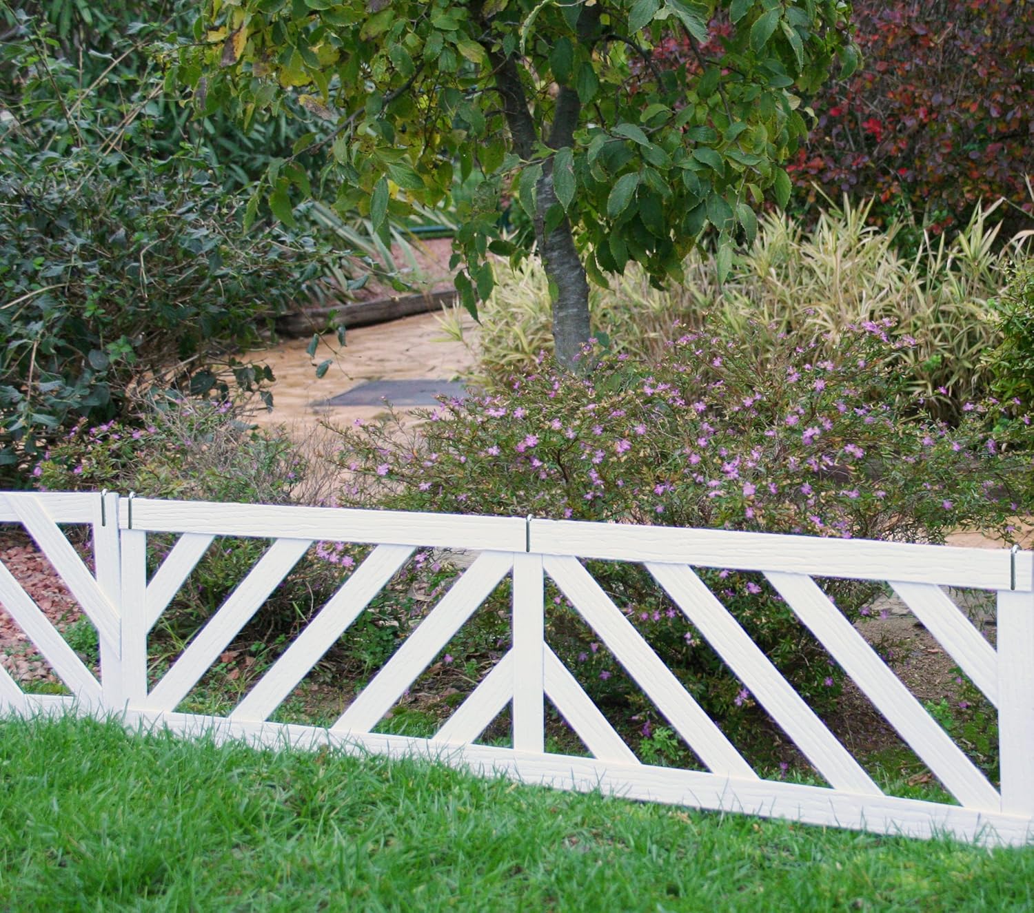 Mini valla/bordura BARCELONA en madera composite. Total piezas: 3 ...