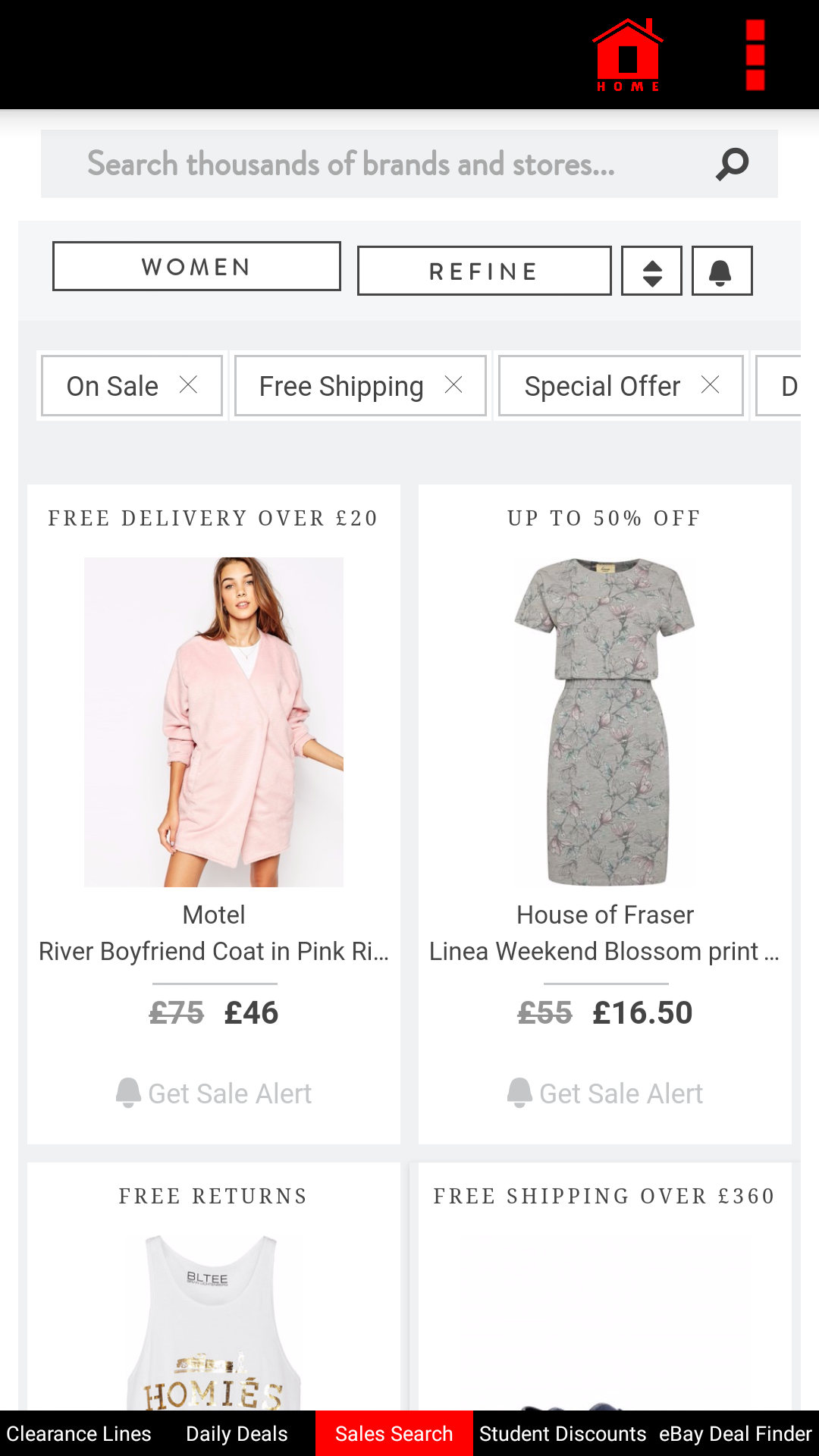 Cheap Clothing Shopping Outlets:Amazon 