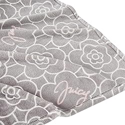 Juicy Couture - Throw Blanket | Flower Grid | Plush