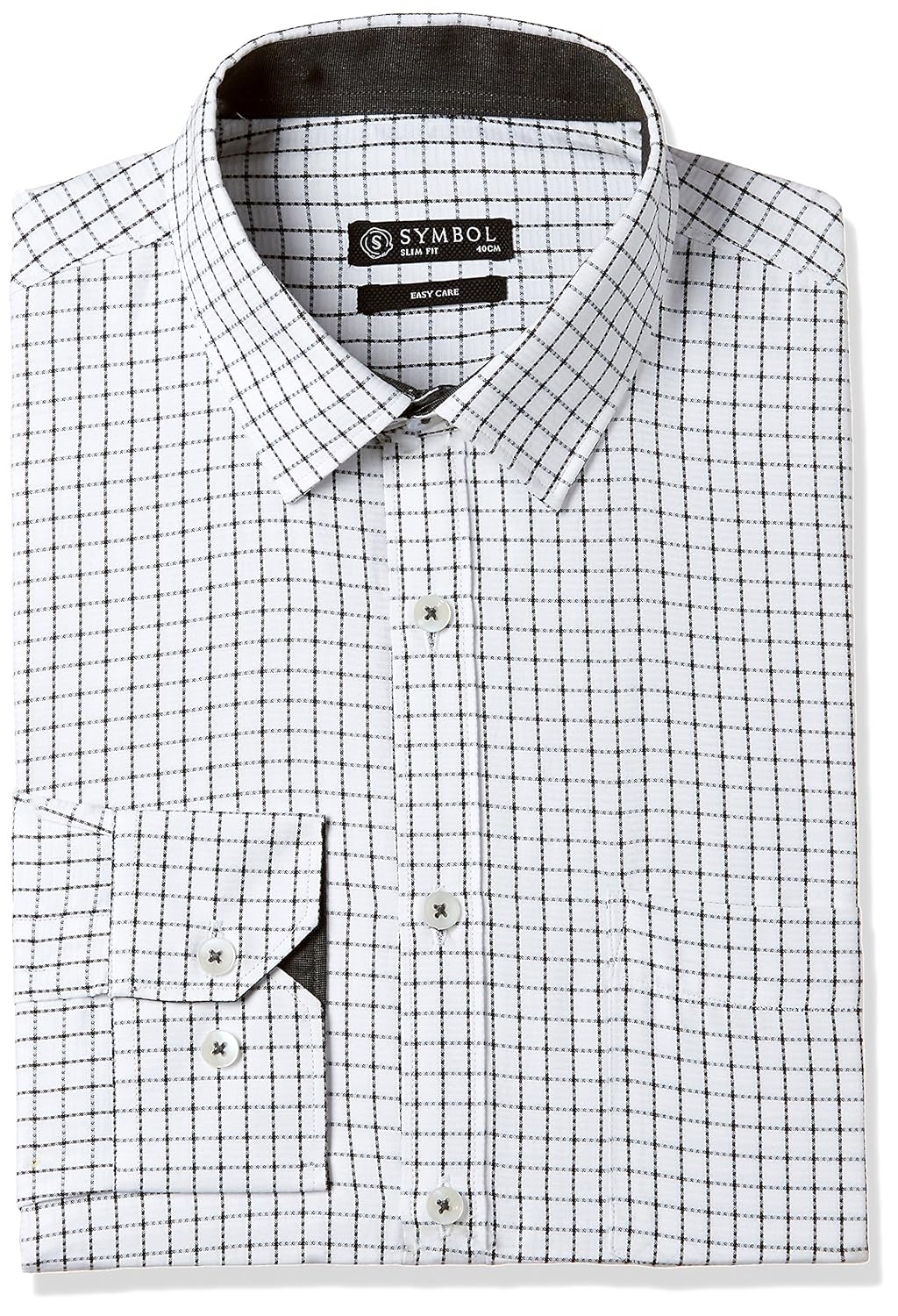 symbol amazon brand men's slim fit formal shirt