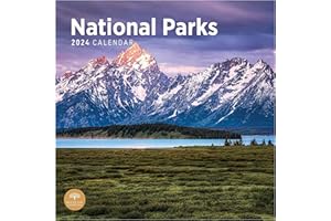 BRIGHT DAY CALENDARS 2024 National Parks Monthly Wall Calendar by Bright Day, 12 x 12 Inch Beautiful Landscape Photography Gift