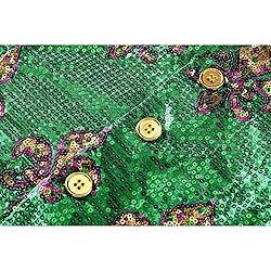Pixiemain Unisex Green Sequin Vest For Madi Gras