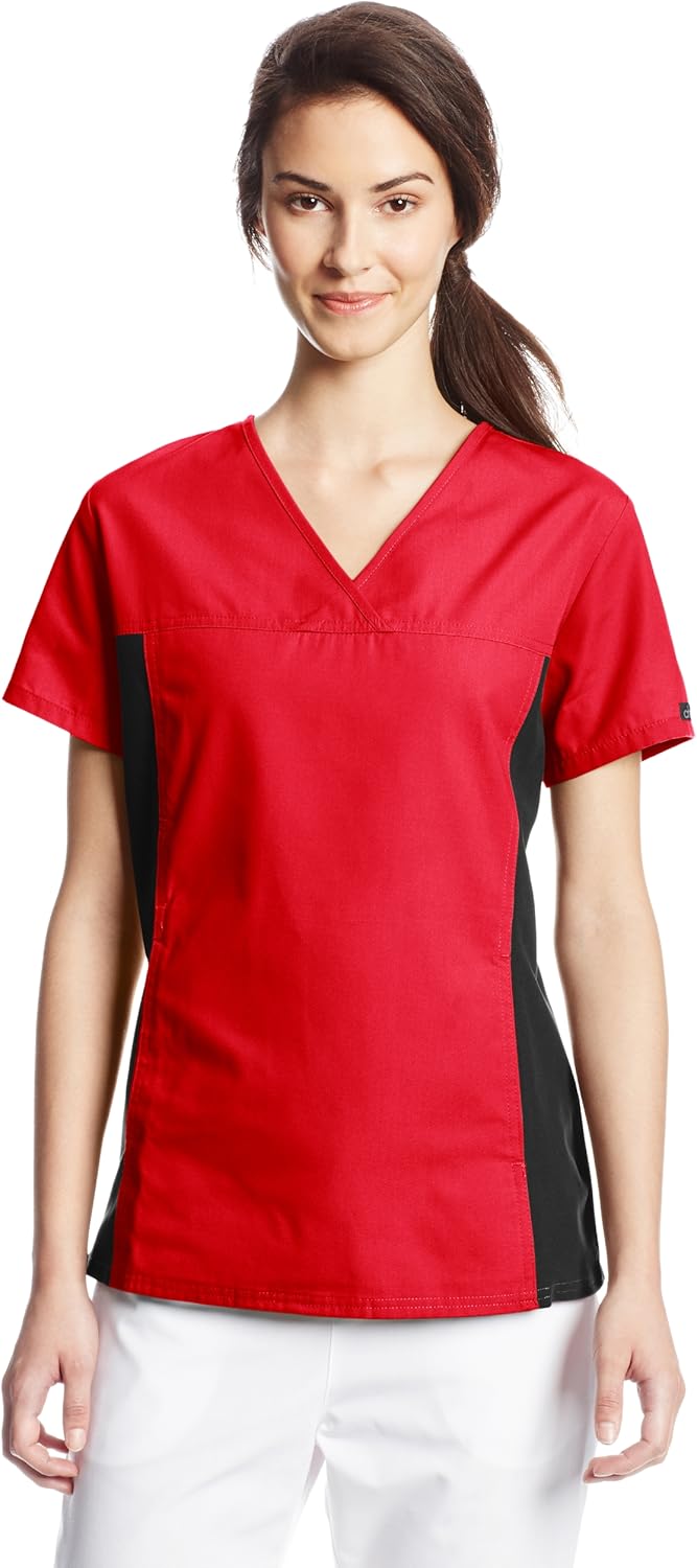 CHEROKEE Women's V Neck Scrubs Top: Clothing