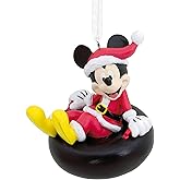 Hallmark Disney Mickey Mouse on Snow Tube Christmas Ornament