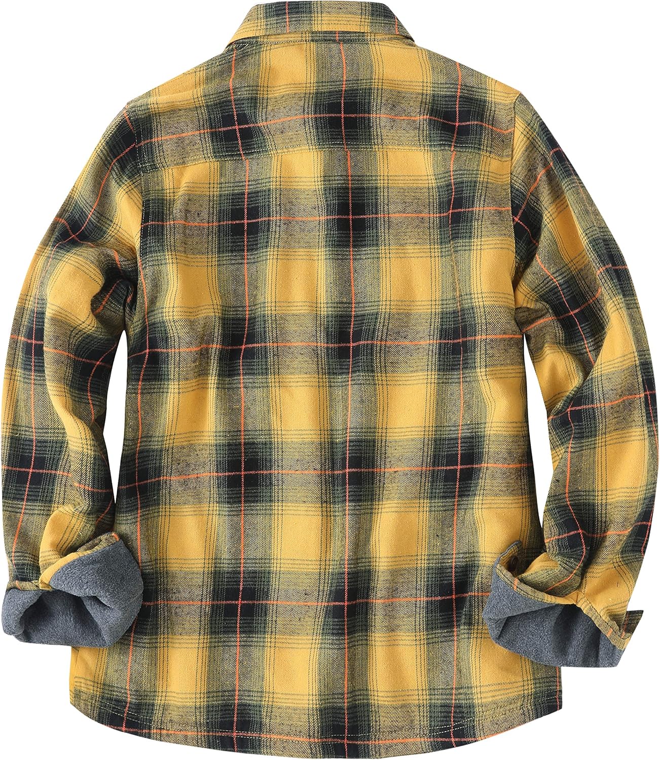 ZENTHACE Women's Thermal Fleece Lined Plaid Button Down Flannel Shirt Jacket at  Women’s Clothing store