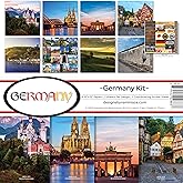 Reminisce (REMBC) Germany Scrapbook Collection Kit, Multi Color Palette