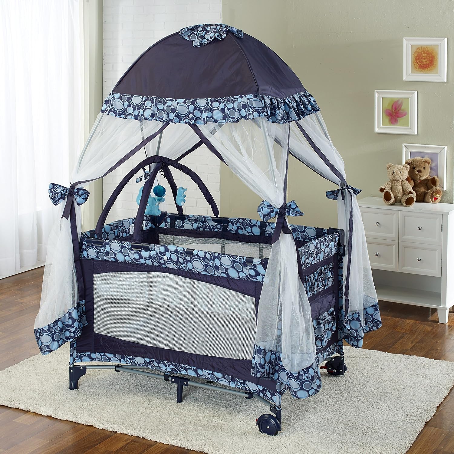 big oshi portable playard deluxe bundle