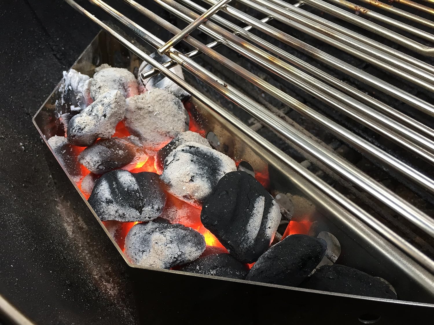stainless steel charcoal basket